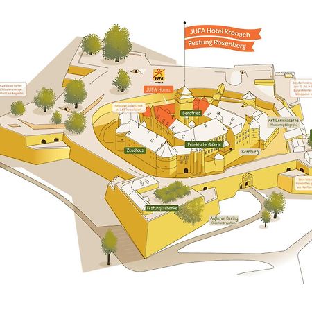 Jufa Hotel Kronach - Festung Rosenberg Luaran gambar